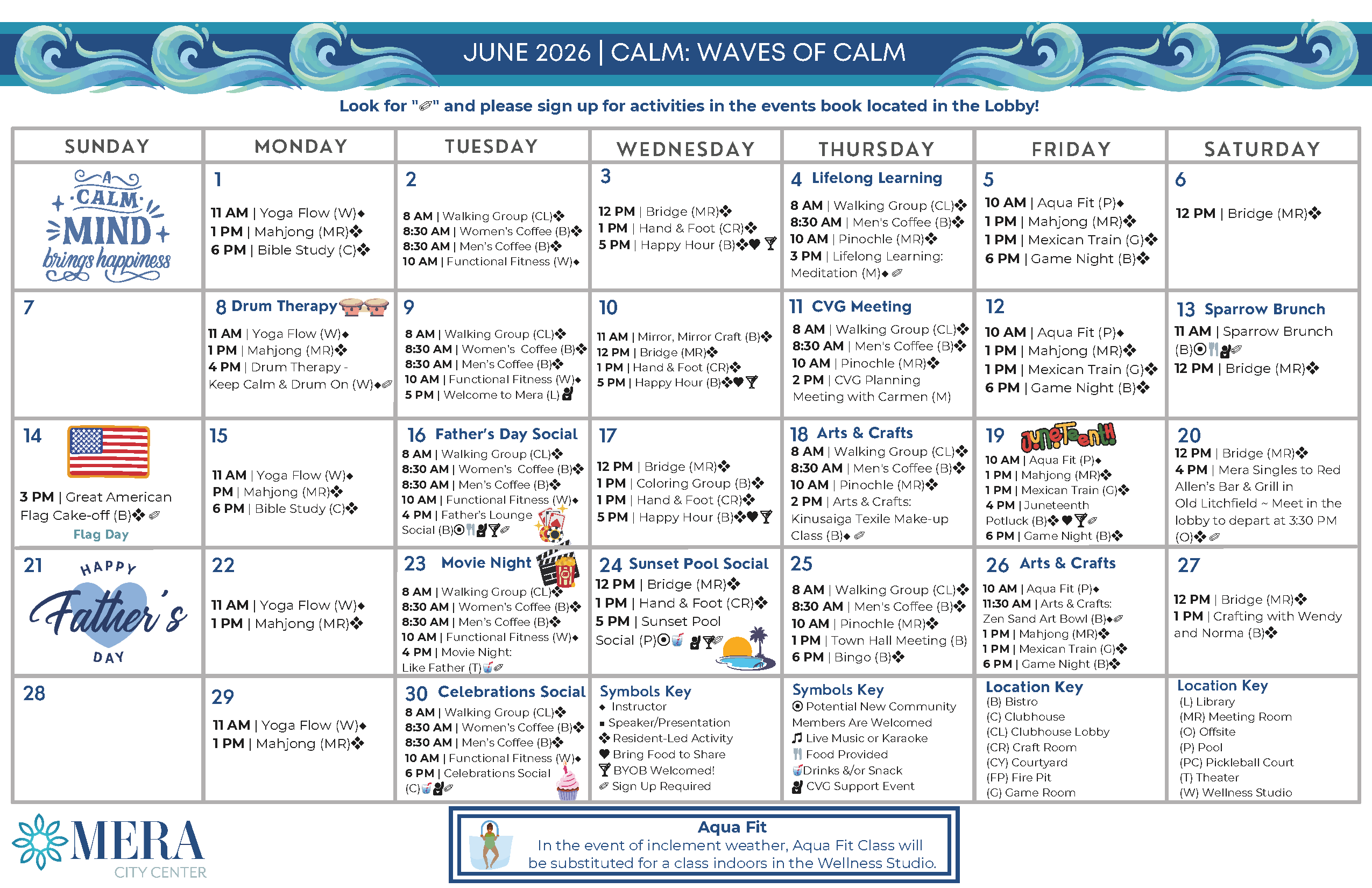 June Events Calendar