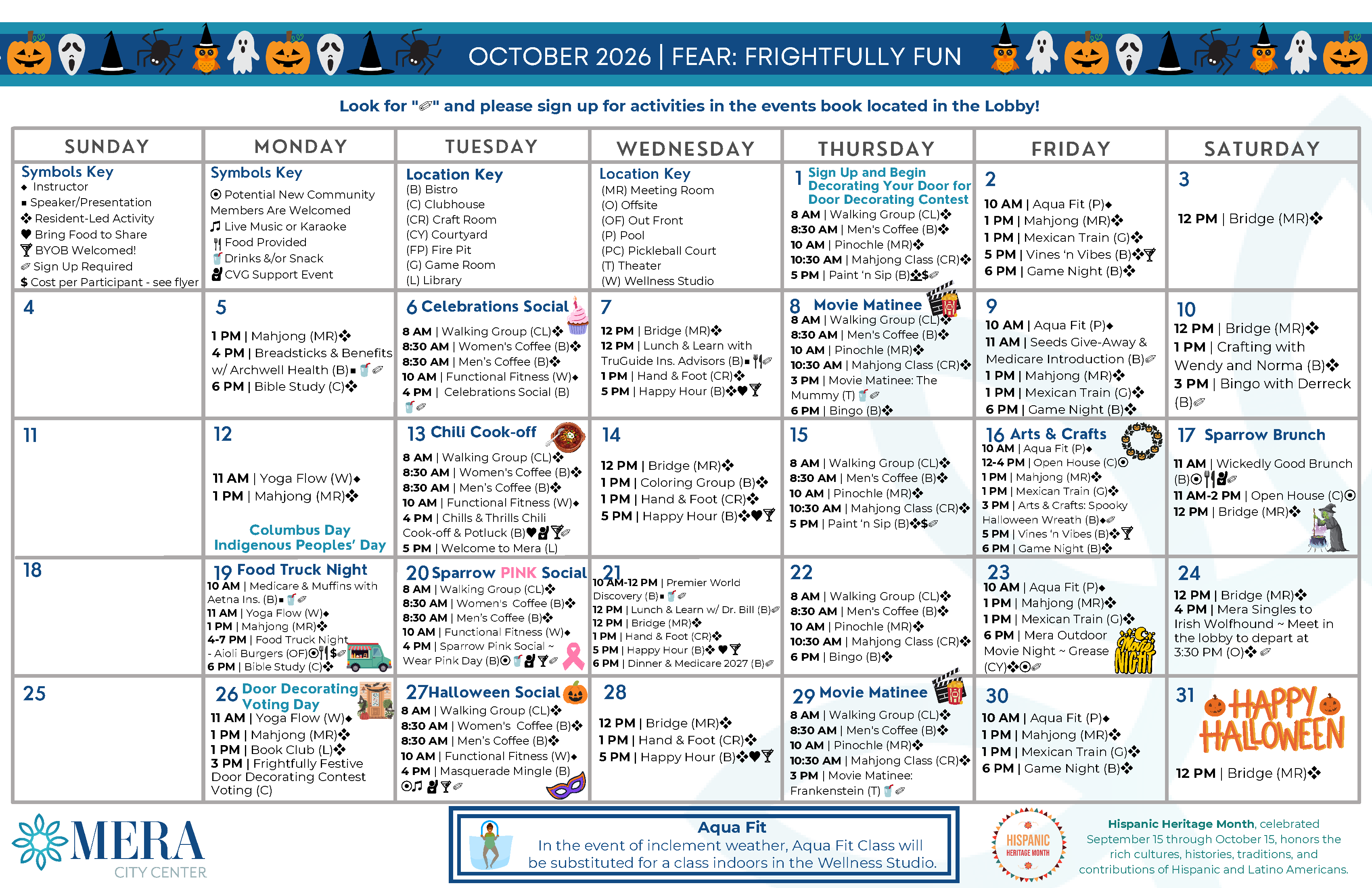 October Event Calendar